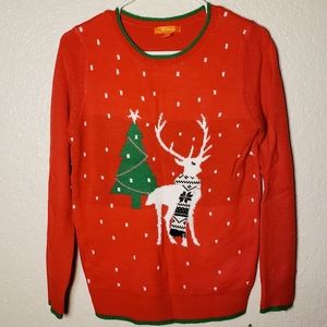 Ugly cute Christmas sweater, dear. Red sweater